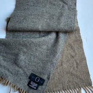 Orvieto reversibile scarf gray & beige 100% camel hair made in Germany 🇩🇪